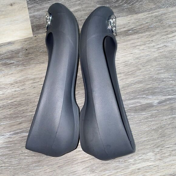 Crocs Gianna Disc Gray Ballet Flats Slip on Shoes | Women’s Size 7 - Picture 9 of 10